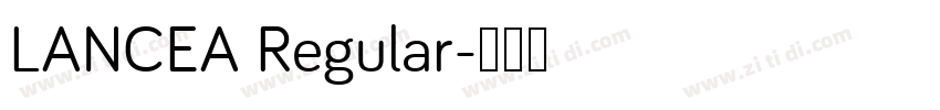LANCEA Regular字体转换